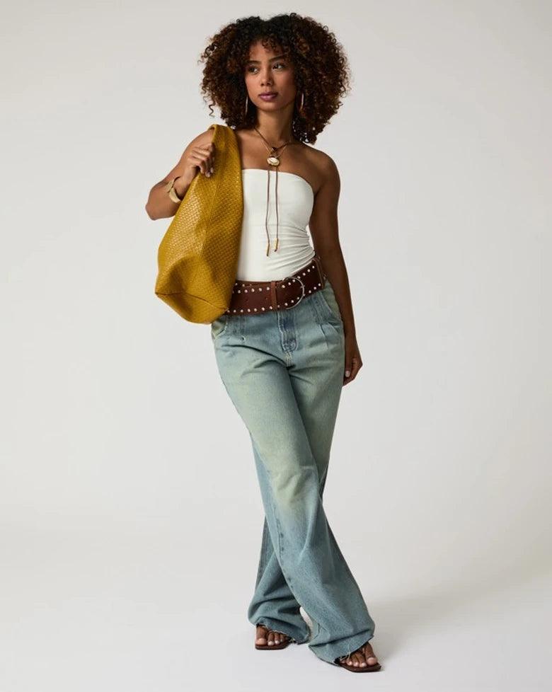 CALÇA JEANS PREGAS IVY