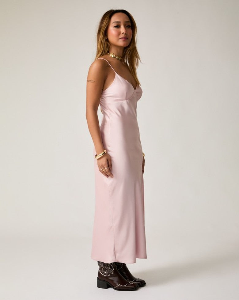 VESTIDO LILY ROSA - CETIM